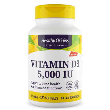 Vitamina D3 5.000 120s HEALTHY Origins