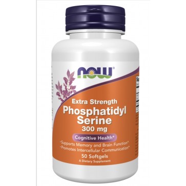 Phosphatidyl Serine, Extra Strength 300 mg 50 Softgels Now foods