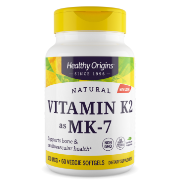 Vitamina K2 Mk7 100mcg  60 veggies softgels HEALTHY Origins