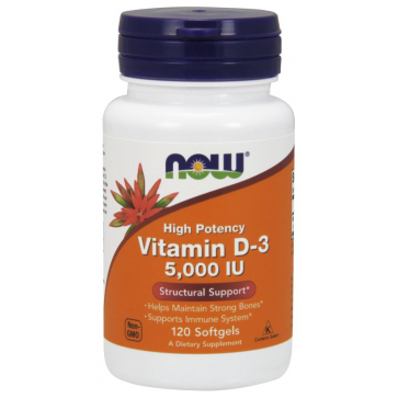 Vitamina D3 5.000 120 softgels NOW Foods