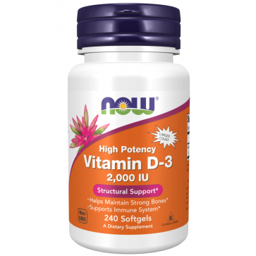 Vitamina D3 2.000 240 softgels NOW Foods