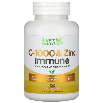 Vitamina C 1.000 and Zinc Immune 120 vcaps