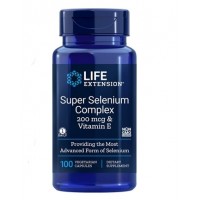 Super Selenium Complex 200mcg & Vitamin E 100 VegCaps Life Extension
