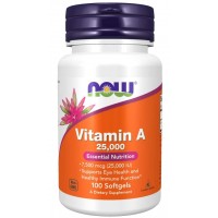 Vitamina A 25.000 iu 100 Softgels Now foods