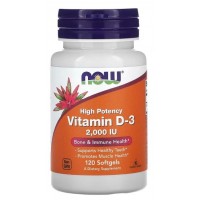 Vitamina D3 2.000 120 softgels NOW Foods