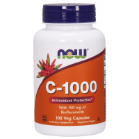 C 1000 Vitamina 100 veg caps 100mg bioflavonoids NOW Foods